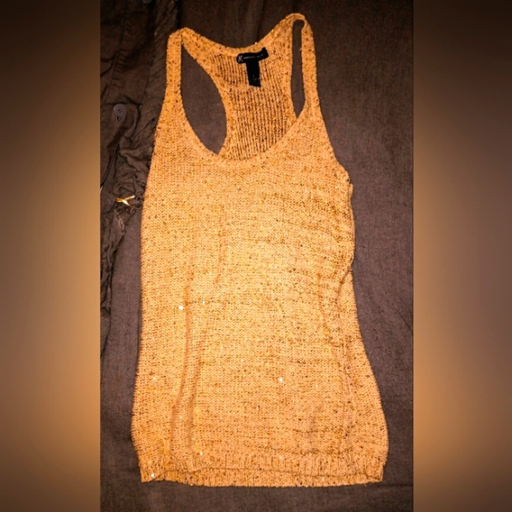 I.N.C. international company size Small. Never worn  sequined knitted tank top.